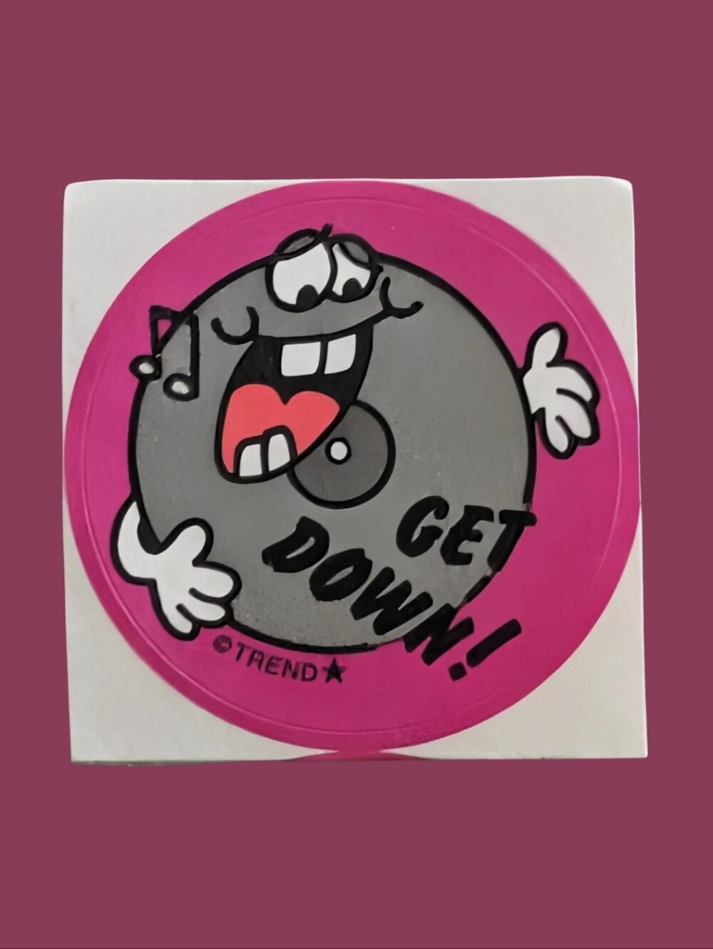 10/$25 Licorice "Get Down" Scratch & Sniff Retro Sticker